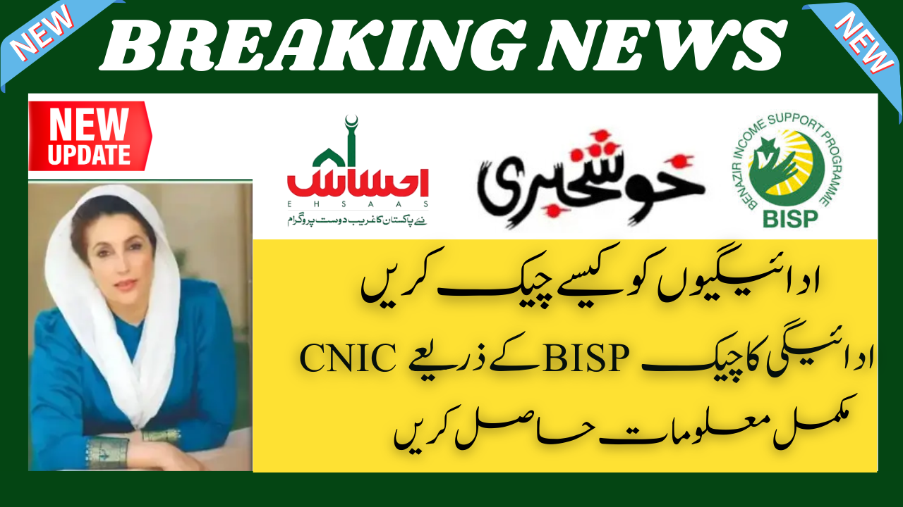 BISP Payment Check By CNIC 