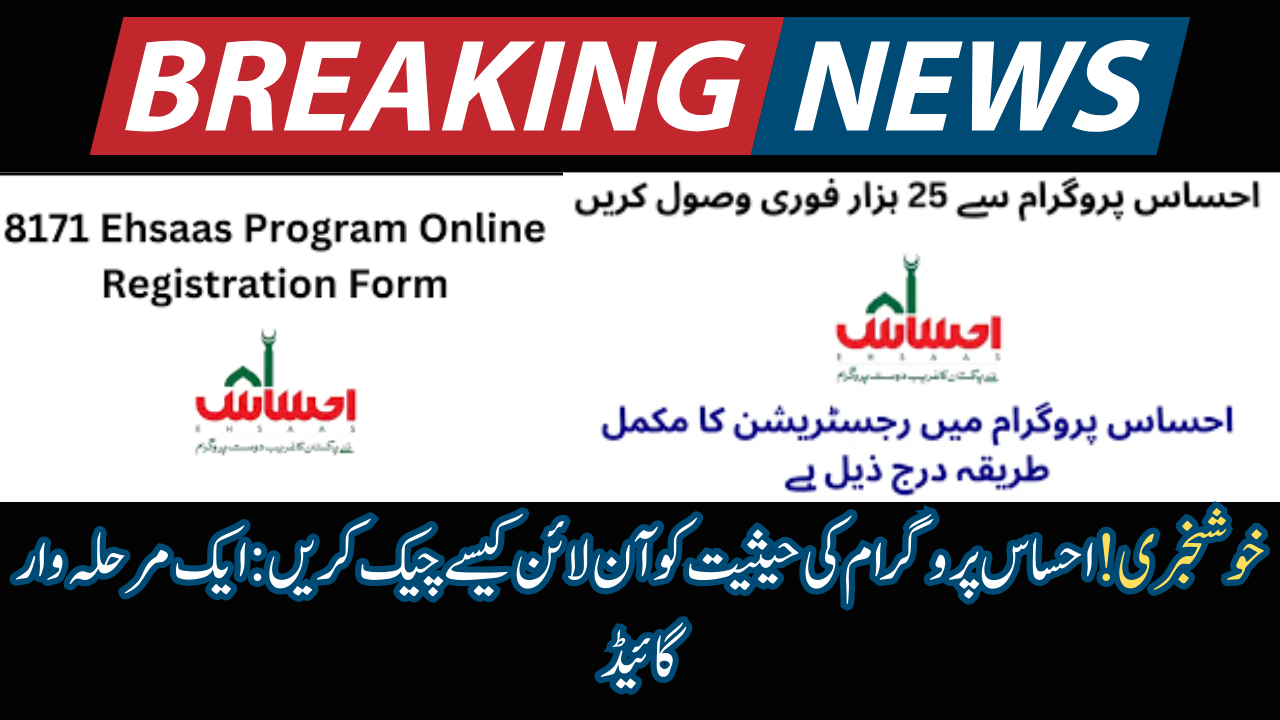  Check Ehsaas Program Status