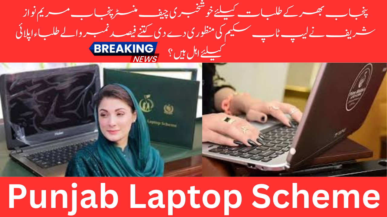 Maryam Nawaz Laptop Scheme in Punjab for Youth