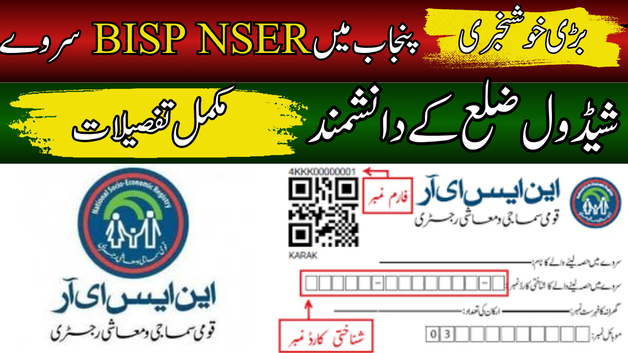 BISP NSER Survey Schedule District 