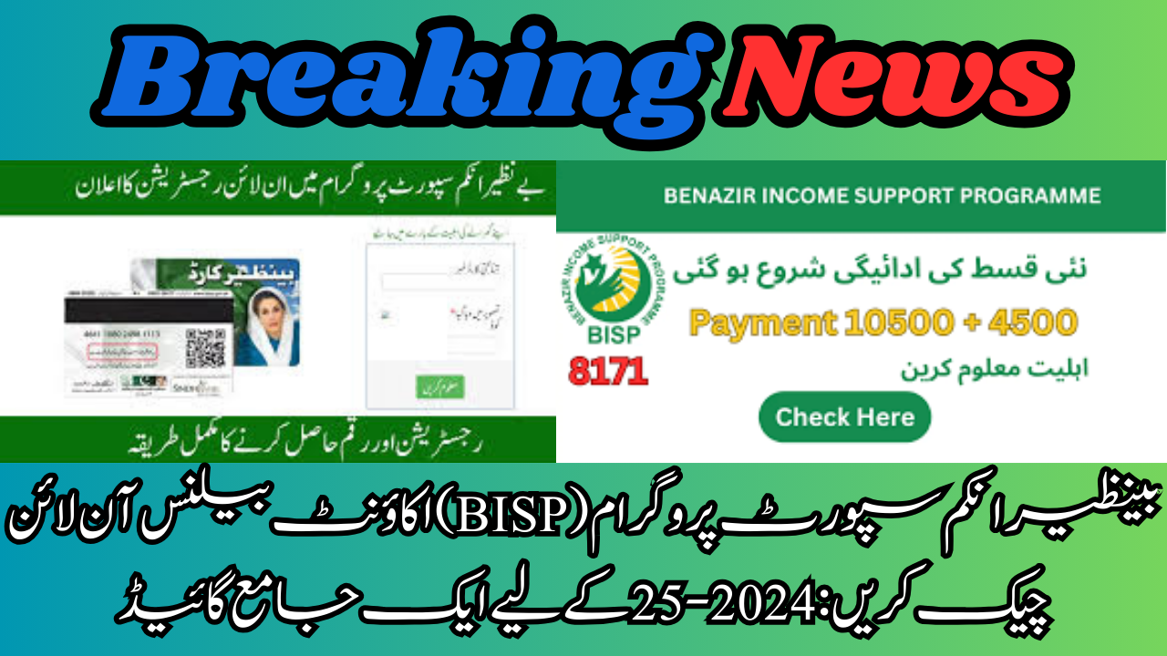  (BISP) Account Balance Check Online