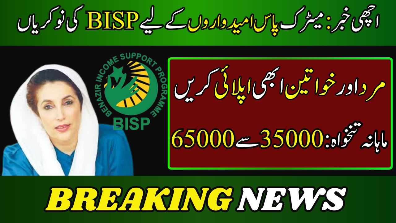 BISP Jobs for Matriculate